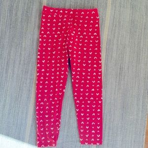 Cute crewcuts heart cotton leggings. Like new